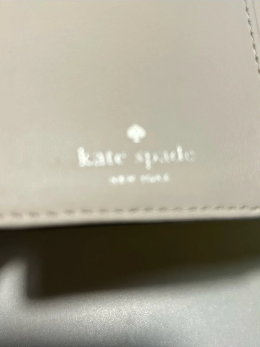 kate spade Yellow Leather Slim Bifold Wallet